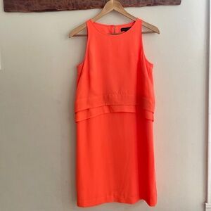 Banana Republic | Tiered Shift Party Dress in Coral